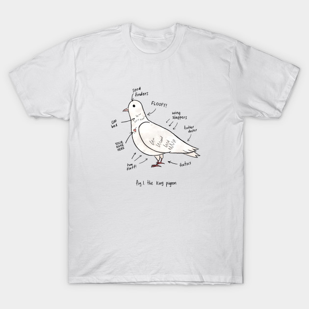 Anatomy of a Pigeon T-Shirt-TOZ